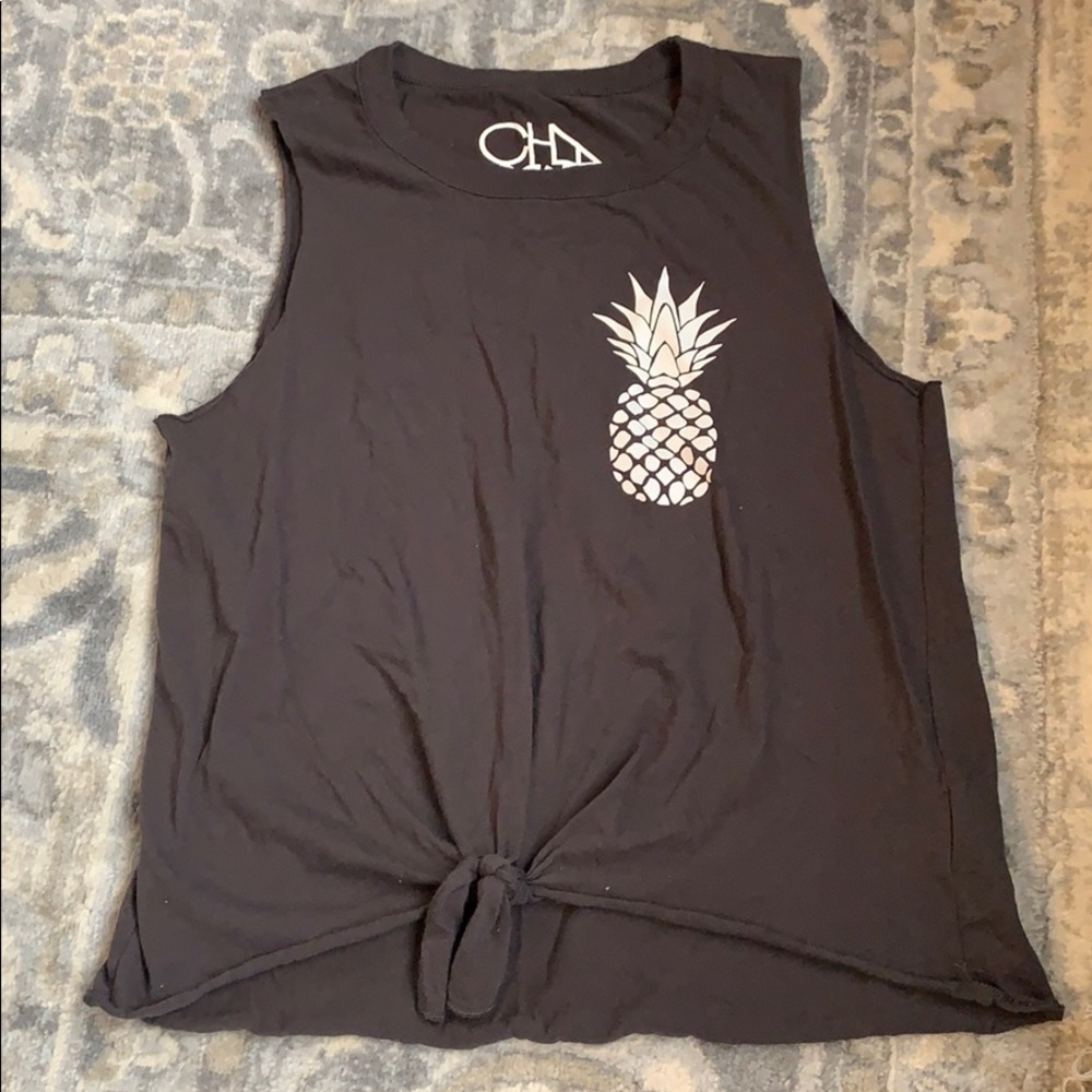 Charcoal yoga shirt